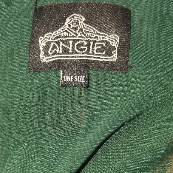 Angie Deep Green Sheer Kimono - Picture 2 of 9